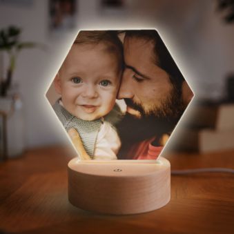 Lampe LED personnalisée avec photo