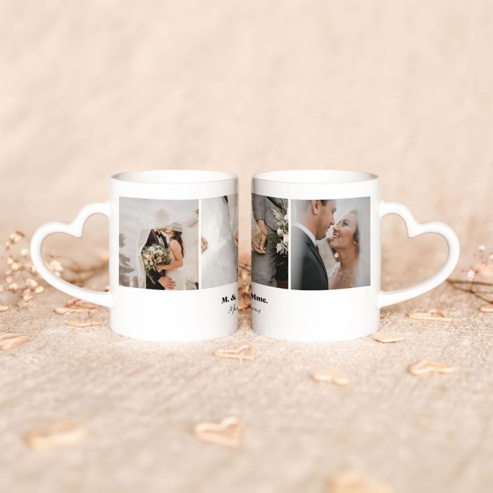 Mug personnalisé avec 3 photos et texte