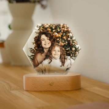 Lampe LED personnalisée avec photo