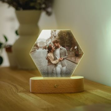 Lampe LED personnalisée avec photo