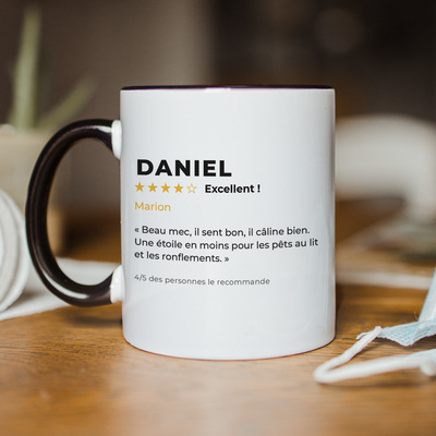 cadeau saint valentin Tasse personnalisée avec avis client